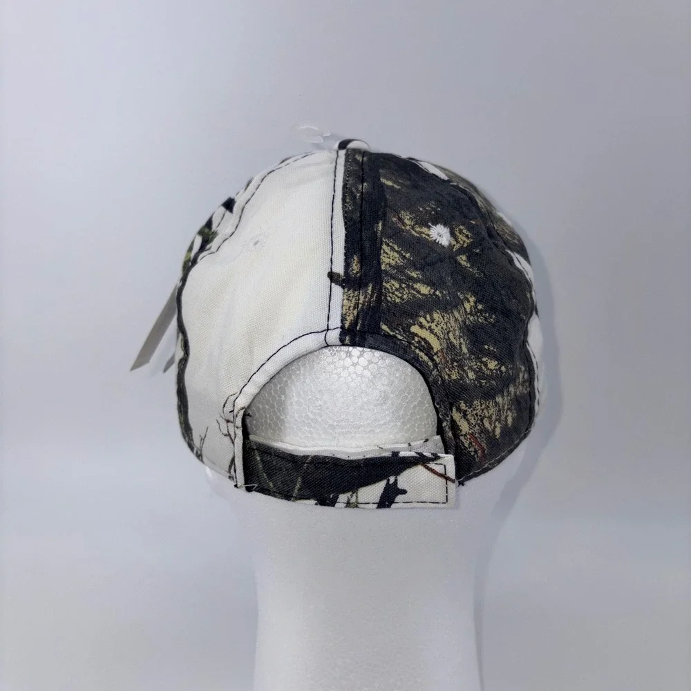 Mossy Oak Illinois Fighting Illini Hat Camo Adjustable‎ Baseball Cap White